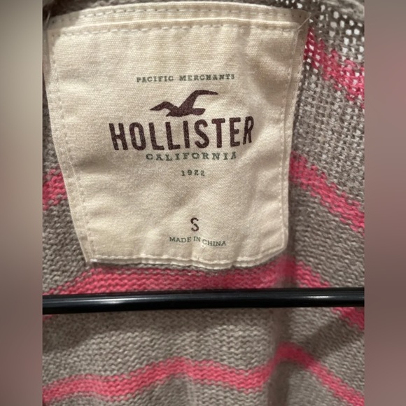 Hollister Brown and Pink Striped Sweater - Picture 2 of 3